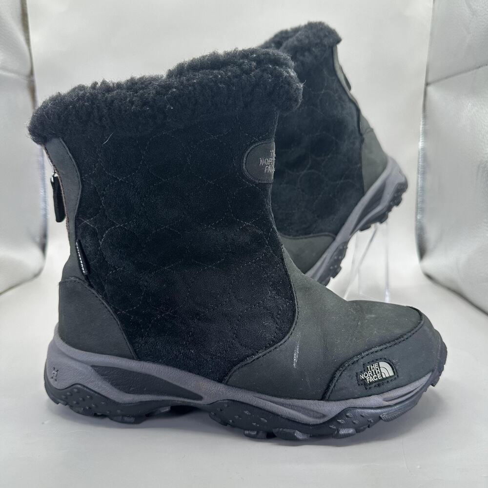 The North Face Bella Alta Snow Boots Womens Size 6 Black Waterproof Winter